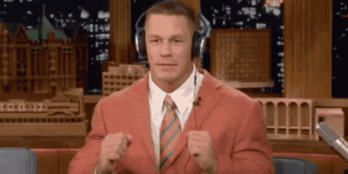 John Cena bopping to song